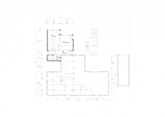 Agrandissement d'une maison individuelle. : PLAN 