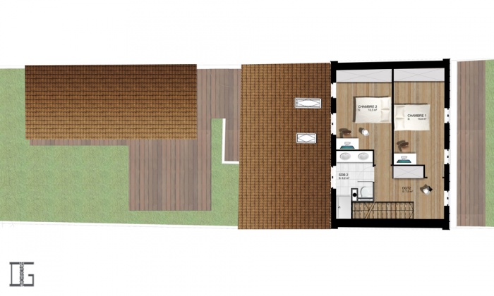 SURELEVATION LIX : Plan R+1 projet